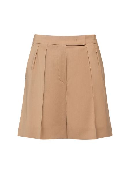 Plisserade shorts i ull Max Mara