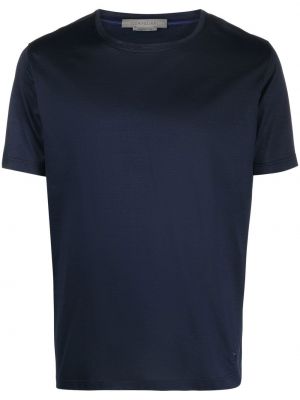 Памучна тениска Corneliani синьо