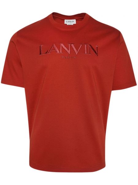 Işlemeli tişört Lanvin kırmızı