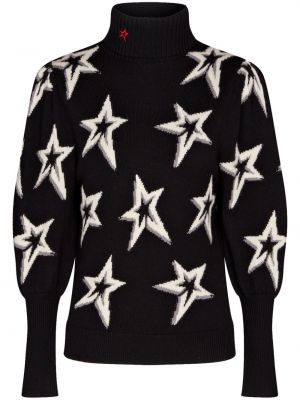 Džemper s uzorkom zvijezda Perfect Moment crna