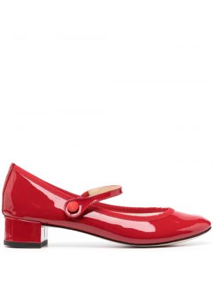 Pantofi cu toc din piele Repetto roșu