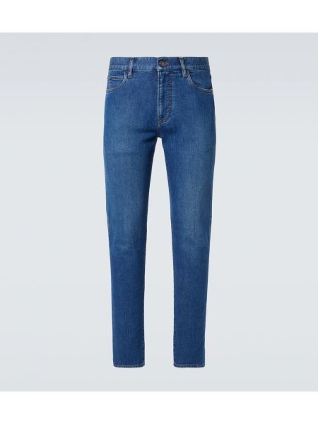 Smal skinny fit-jeans Loro Piana blå