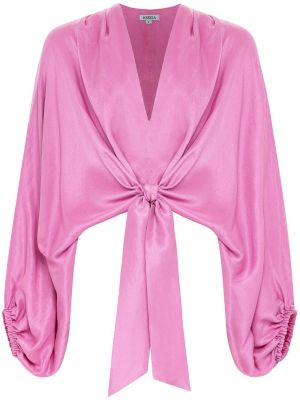 Svilena bluza Azeeza ružičasta