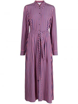 Ριγέ μάξι φόρεμα με σχέδιο Tommy Hilfiger ροζ