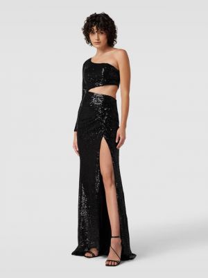 Вечернее платье с пайетками Luxuar черное