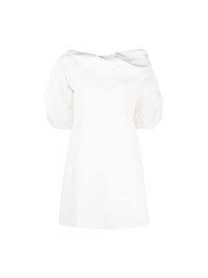 Sukienka mini z wiskozy Jil Sander biała