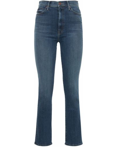 Strečové džíny s kapsami Mother - modrá