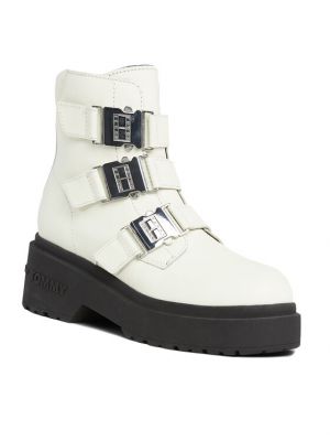 Botine chunky Tommy Jeans alb