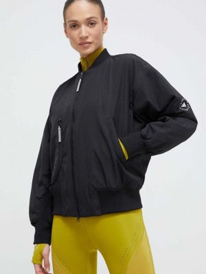 Bomber jakna oversized Adidas By Stella Mccartney crna