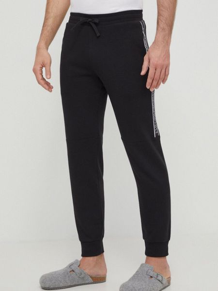 Спортивні штани з аплікацією Emporio Armani Underwear чорні