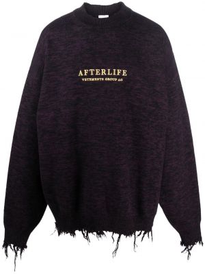 Distressed sweatshirt mit print Vetements