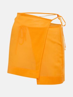 Asymetrické mini sukně Nensi Dojaka žluté