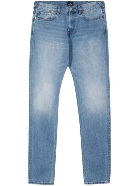 Skinny džíny s nízkým pasem Ps Paul Smith modré