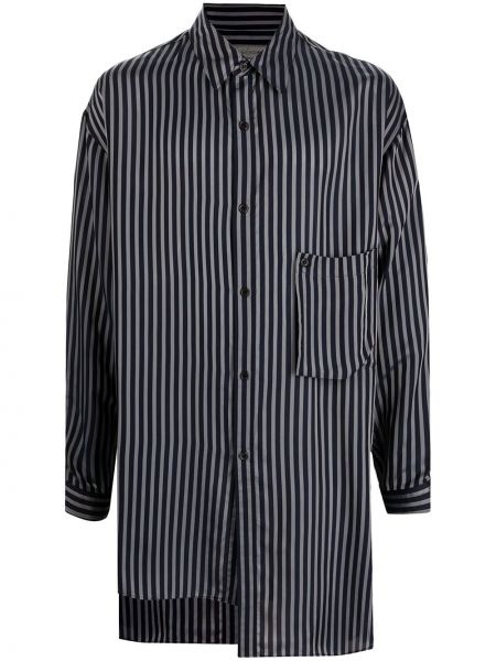 Camisa a rayas Yohji Yamamoto negro