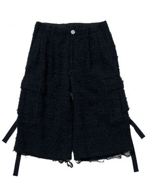 Shorts cargo en tweed Doublet noir