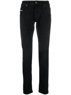 Skinny fit-jeans med passform Diesel svart