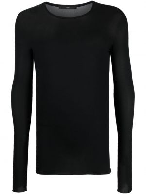 Прозрачен пуловер Sapio черно