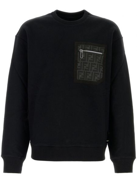 Sweatshirt i jersey Fendi sort