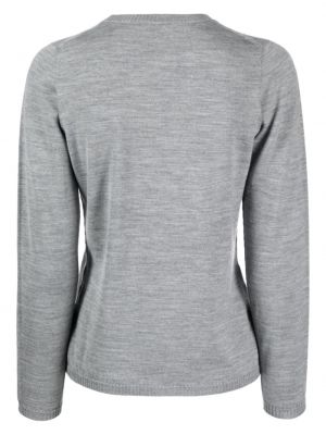Vlněný svetr Lardini šedý