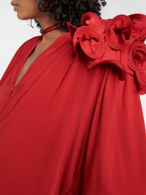 Bluza s cvetličnim vzorcem Magda Butrym rdeča