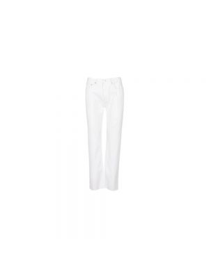 Jeansy bawełniane Reiko białe