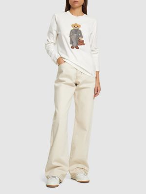Haftowana koszula bawełniana z długim rękawem Ralph Lauren Collection