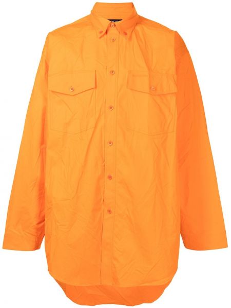 Camisa manga larga oversized Balenciaga naranja