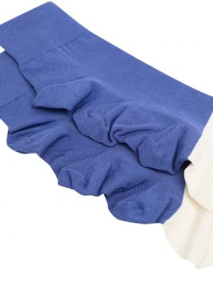 Chaussettes à volants plissées Homme Plissé Issey Miyake bleu