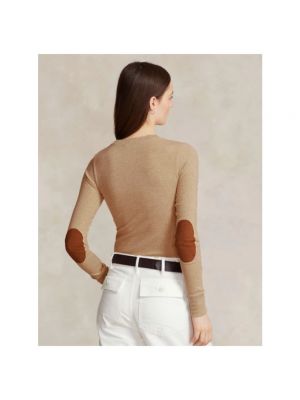 Sudadera de ante de algodón de tela jersey Polo Ralph Lauren marrón