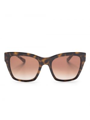 Kaltevuus painettu silmälasit Dolce & Gabbana Eyewear ruskea