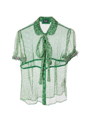 Seiden bluse Dolce & Gabbana Pre-owned grün