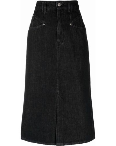 Falda midi Isabel Marant negro