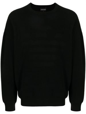 Sweatshirt Emporio Armani svart