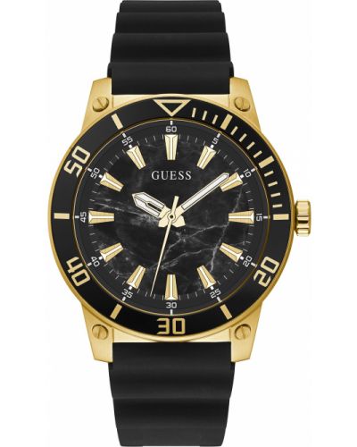 Złoty zegarek sportowy Guess, сzarny