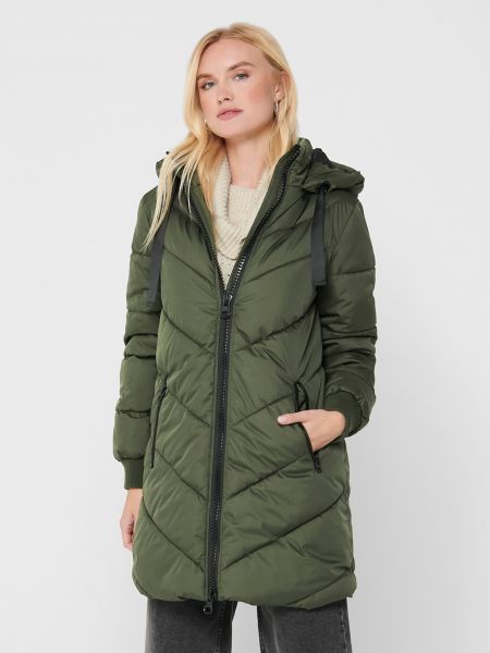 Prošívaný zimní kabát Jdy zelený