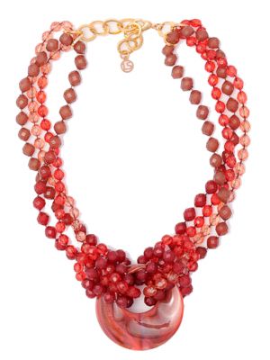 Ожерелье Luisa Spagnoli красное
