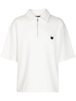 Polo krekls ar rāvējslēdzēju Zzero By Songzio balts