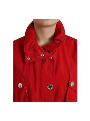 Chaqueta con botones con capucha Dolce & Gabbana rojo