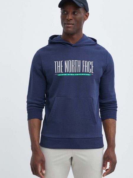 Bluza z kapturem bawełniana z nadrukiem The North Face