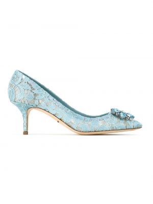 Spitzen pumps Dolce & Gabbana blau