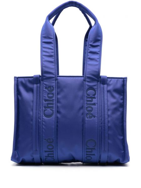 Τσάντα shopper Chloé μπλε