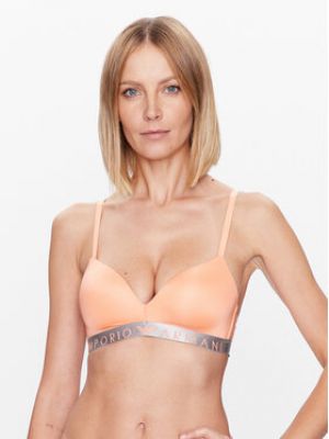 Mäkká podprsenka Emporio Armani Underwear oranžová