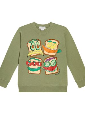 Trykt bomull hettegenser for gutter Stella Mccartney Kids