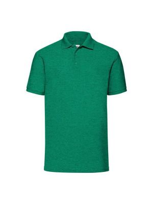 Tricou polo Fruit Of The Loom verde