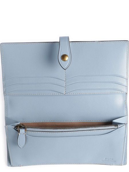 Кожаный кошелек Polo Ralph Lauren синий