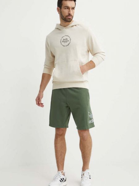 Bombažne hlače Adidas Originals zelena