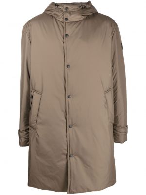 Trenchcoat med huva Moncler brun