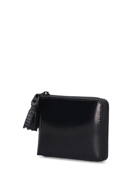 Kožená peněženka Comme Des Garçons Wallet černá