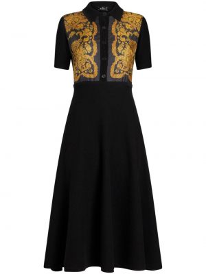 Pletena haljina s printom s paisley uzorkom Etro