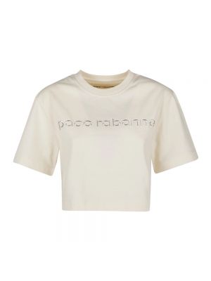 Koszulka Paco Rabanne beżowa
